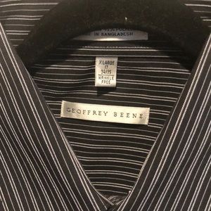 Dark with pinstripe detail